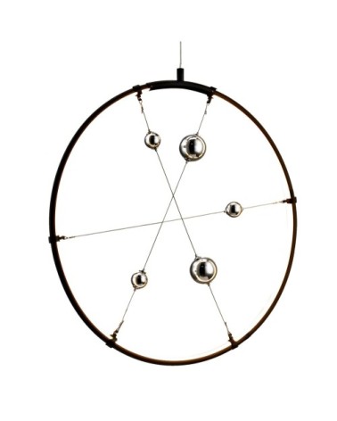 Suspension en métal noir