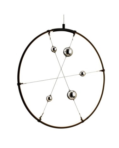 Suspension en métal noir