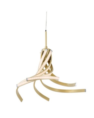 Suspension en métal doré