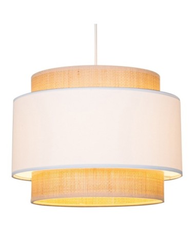 Suspension en fabric naturel