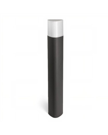 Projecteur aluminium gris 12x12x8 cm