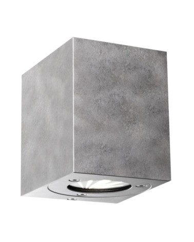 Applique extérieur en métal gris