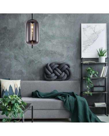 Suspension en métal noir