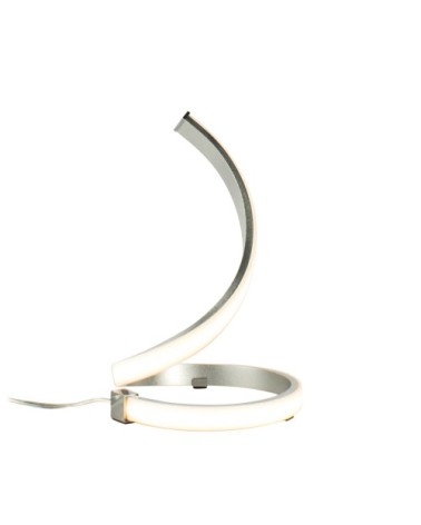 Lampe en métal argenté