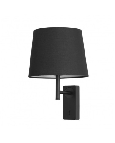 Lampe Murale Chambre Aluminium Noir 22x23x45 CM