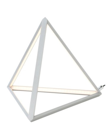 Lampe de table en métal gris