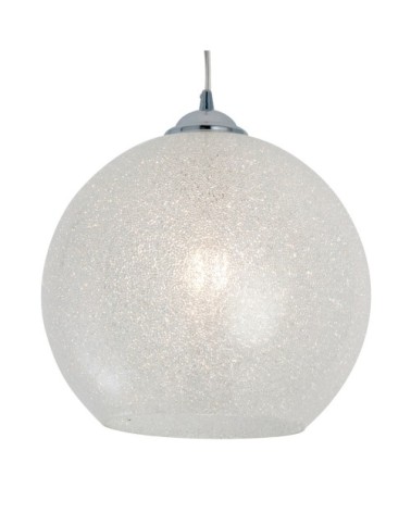 Suspension en métal argenté