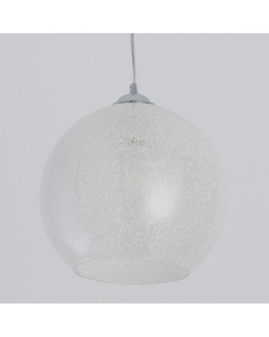 Suspension en métal argenté