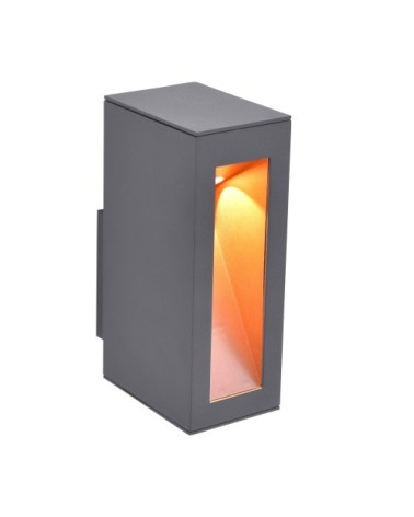 Applique extérieur en métal anthracite