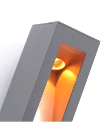 Applique extérieur en métal anthracite