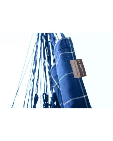 Chaise-hamac comfort en tissu bleu marine