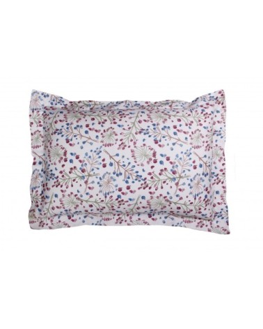 Taie d'oreiller satin de coton 50x70 cm imprimé Ombellifère