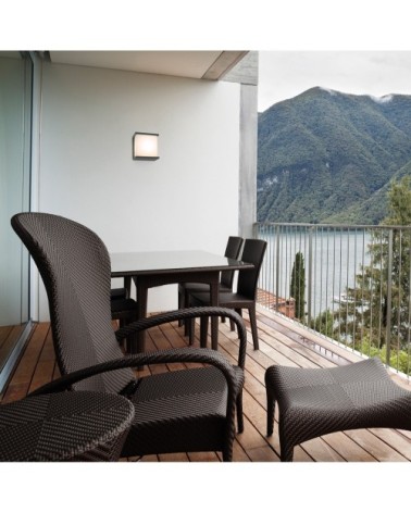 Applique extérieur en aluminium blanc