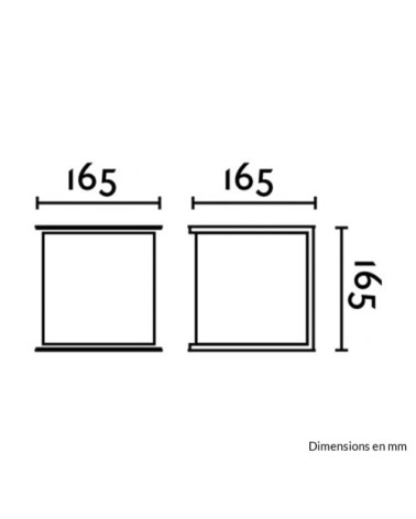 Applique extérieur en aluminium blanc