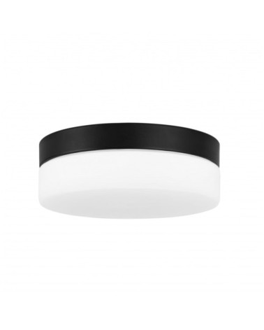 Plafonnier LED Acier Noir 23x23x8 CM