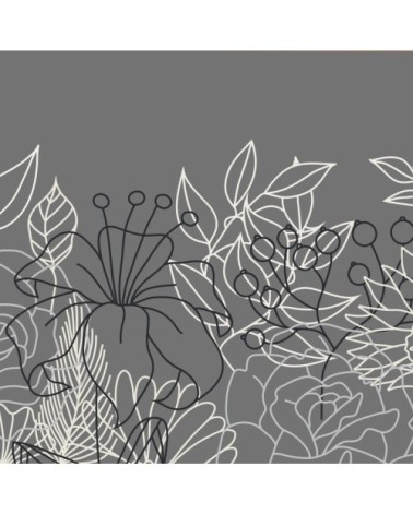 Abat-jour suspension gris D 60 cm