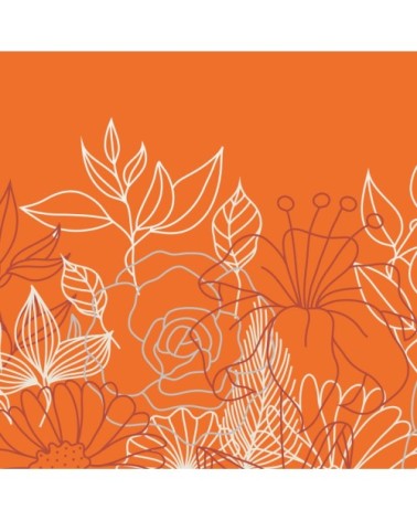 Abat-jour suspension mandarine D 60 cm