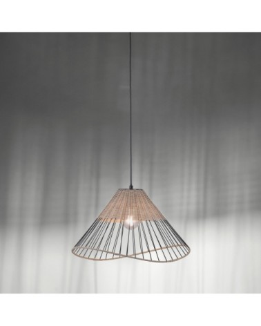 Suspension en métal noir