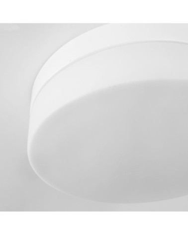 Plafonnier Style Moderne IP20 E27 40W Métal Blanc