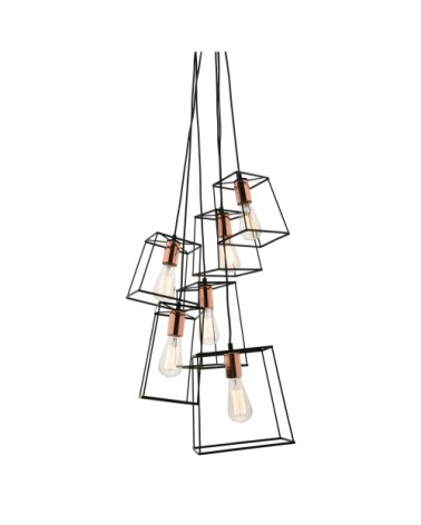 Suspension en métal noir