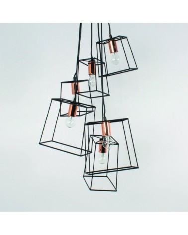 Suspension en métal noir