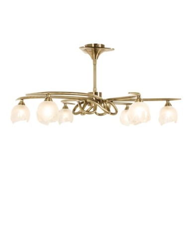 Plafonnier en stone laiton