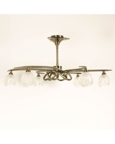 Plafonnier en stone laiton