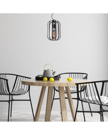 Suspension en métal noir