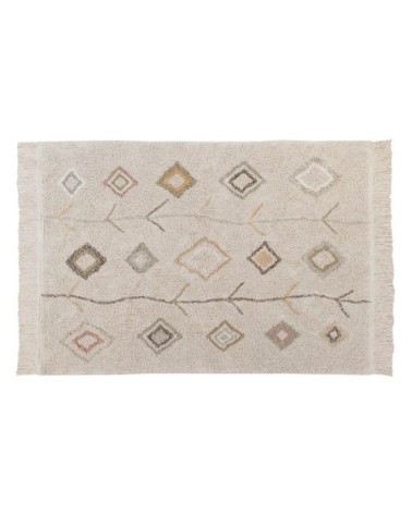 Tapis coton lavable terre 140x200cm