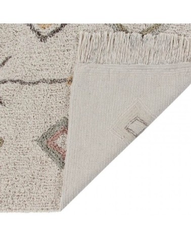 Tapis coton lavable terre 140x200cm