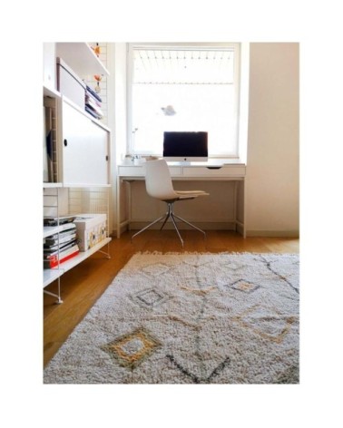 Tapis coton lavable terre 170x240cm
