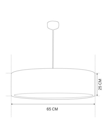 Suspension Jonc Vert et Cuivre Ø 65 x H 25