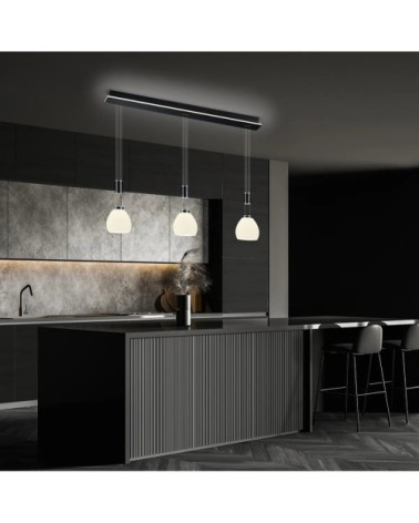 Suspension en métal noir