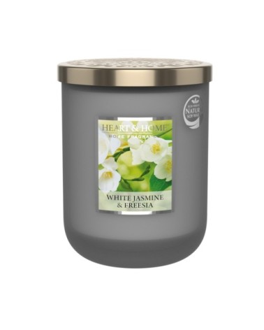 Grande bougie freesia et jasmin blanc