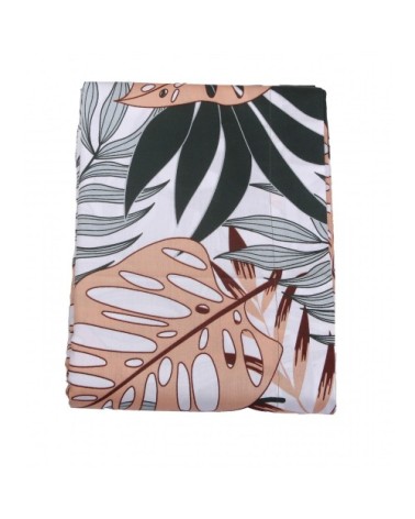 Drap plat satin de coton 180x290 cm imprimé Tropical