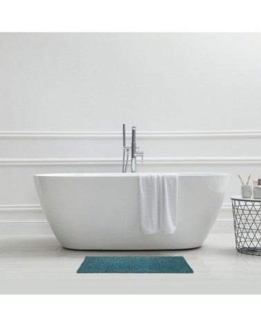 Tapis de bain en polycoton uni canard 50x80cm