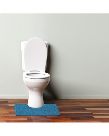 Tapis de toilette en polyester uni pacifique 50x40cm