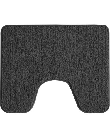 Tapis de toilette en polyester uni chocolat 50x40cm