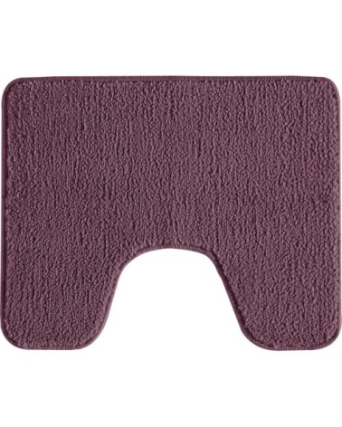 Tapis de toilette en polyester uni violine 50x40cm