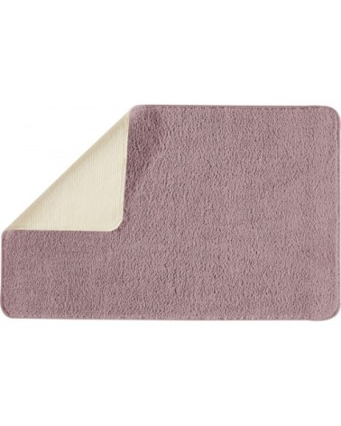 Tapis de bain en polyester uni parme 50x80cm