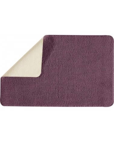 Tapis de bain en polyester uni violine 50x80cm