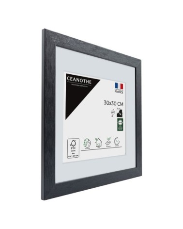 Cadre photo noir 30x30cm