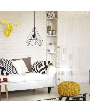 Suspension en métal noir