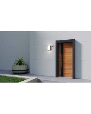 Applique Murale Extérieure Aluminium Gris 10x5x17 CM