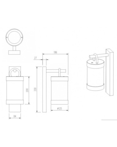 Luminaires de jardin en métal anthracite