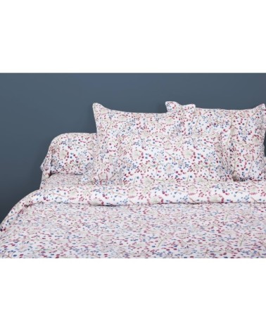 Parure de lit 3 pc en satin de coton 260x240cm+ 2TO 63x63cm imprimé