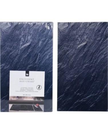 Set de 2 grandes planches à découper en verre trempé