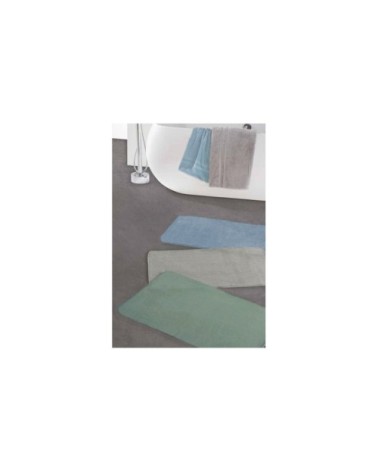 Tapis de bain en polyester uni tilleul 50x80cm
