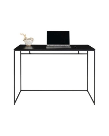 Bureau minimaliste 100cm en bois mélangé et métal noir