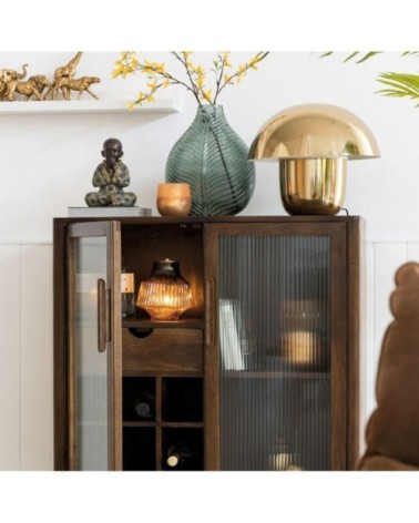 Lampe de table tendance en métal doré